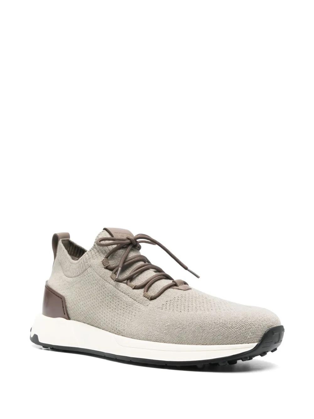 leather-trim sneakers Product Image