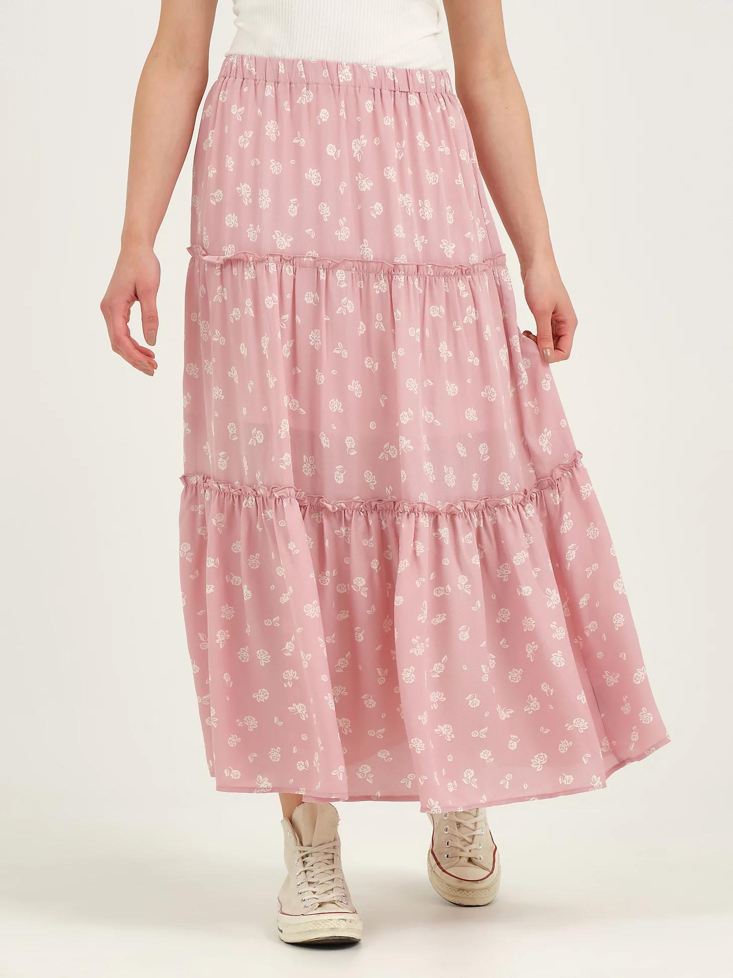 Women's Long Tiered Floral Skirt | Women's Skirts & Dresses | Lee® Product Image