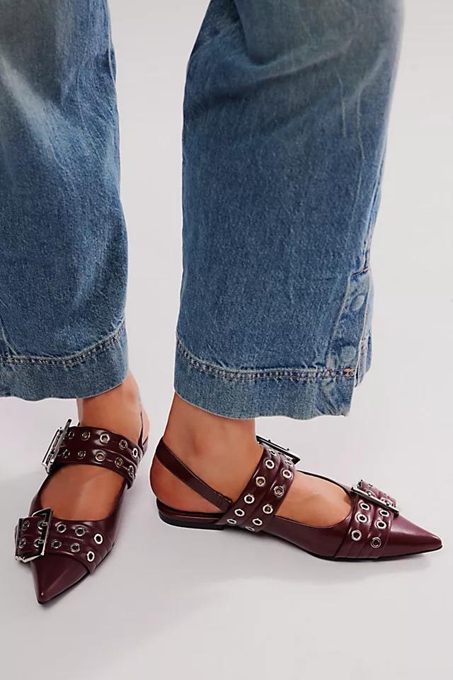Lilly Buckle Slingback Flats Product Image