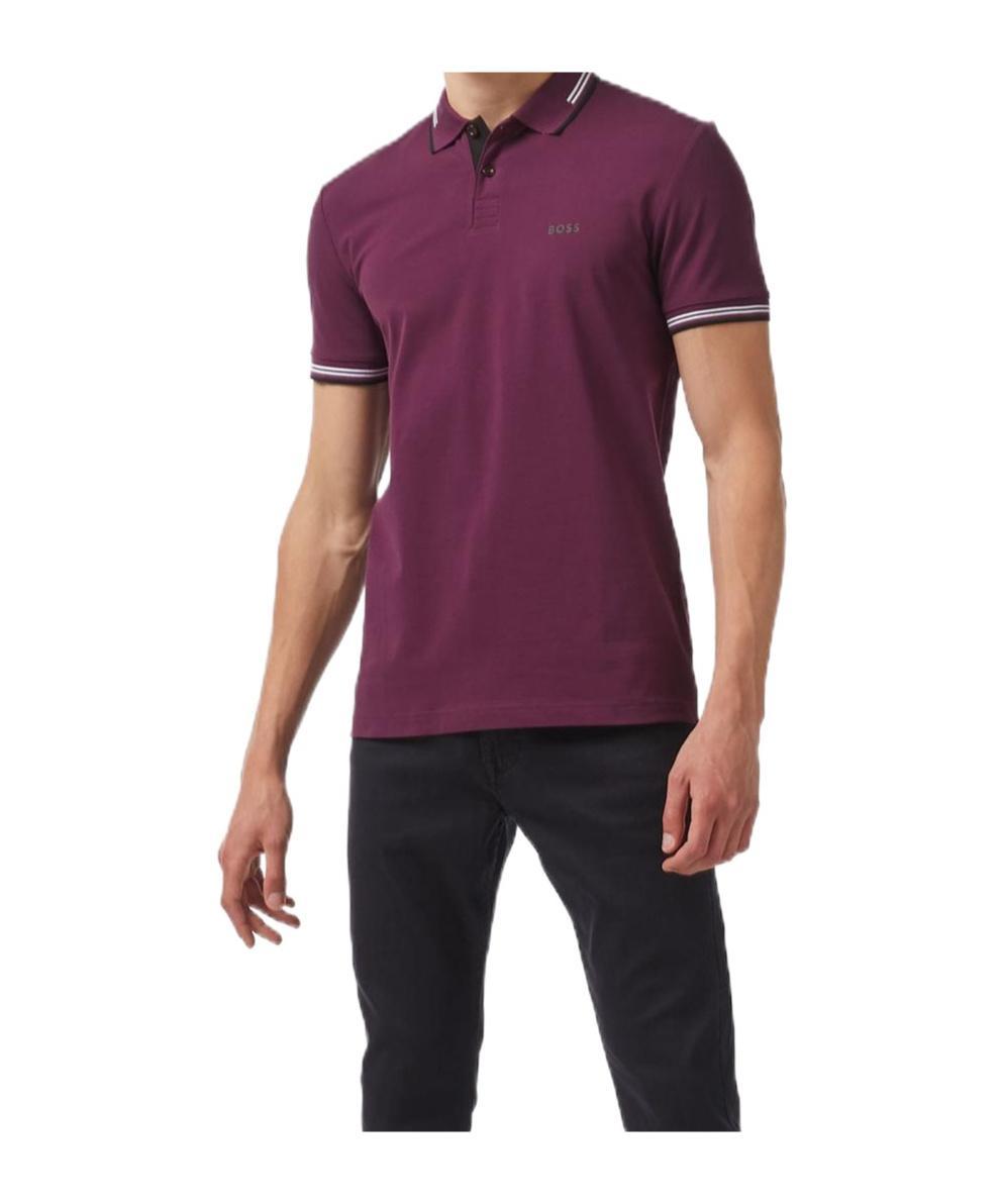 HUGO BOSS Short-sleeved Polo Shirt In Red Product Image