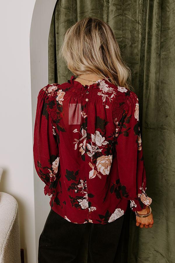 Creating Romance Floral Top Product Image