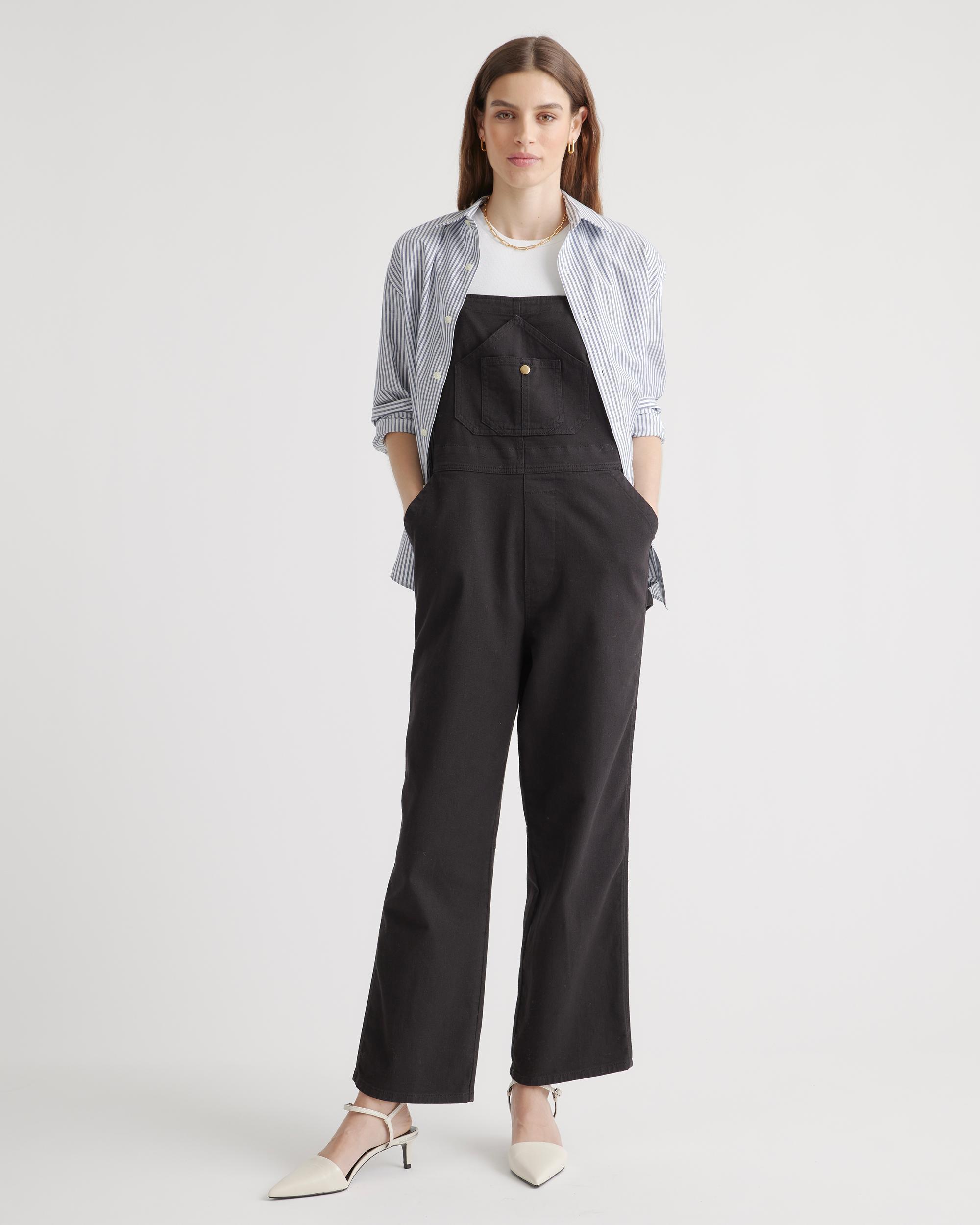 Quince | Women's Organic Stretch Cotton Twill Relaxed Overalls Organic Cotton Product Image