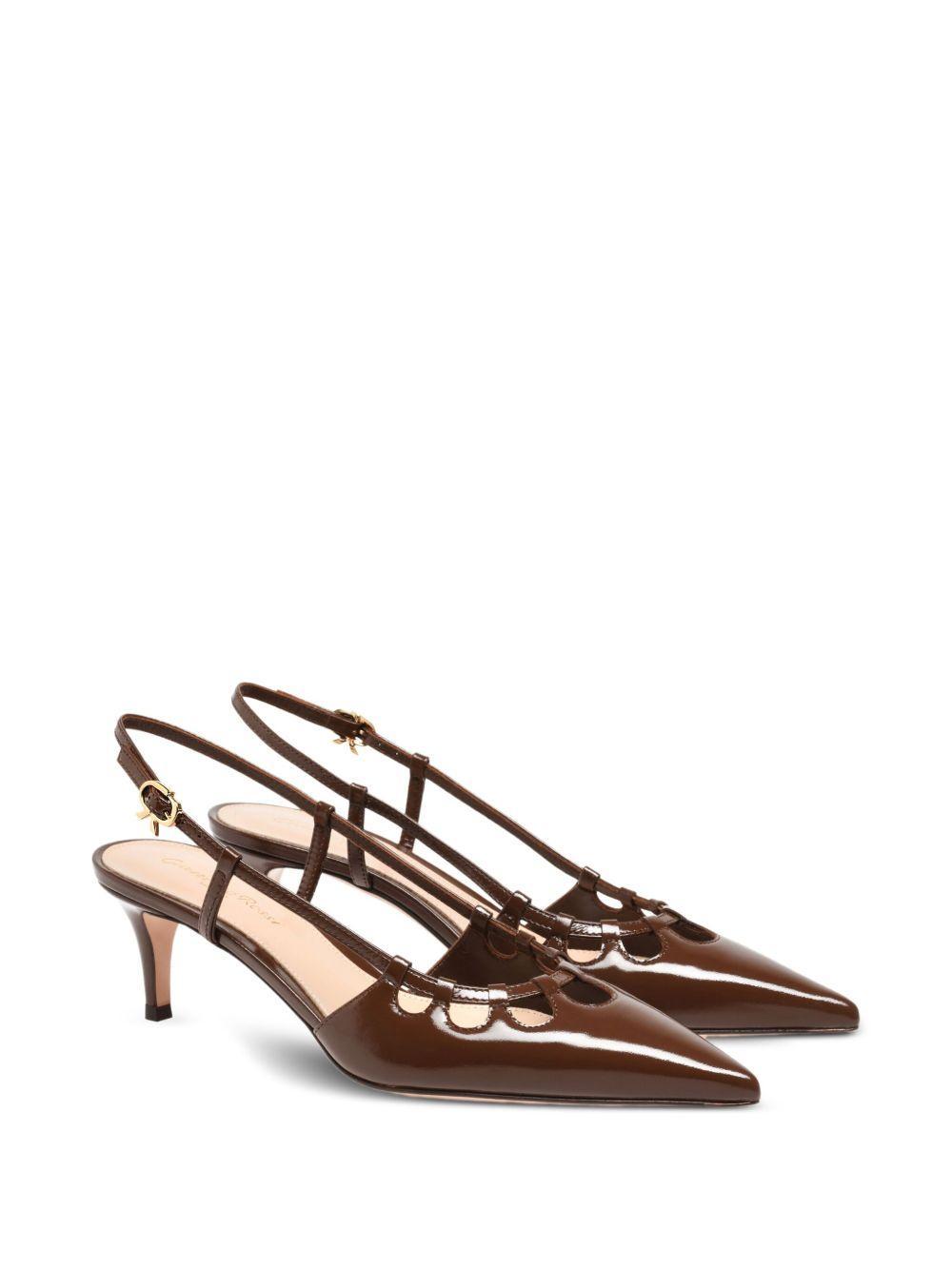 55mm Eloise cut-out heeled pumps Product Image