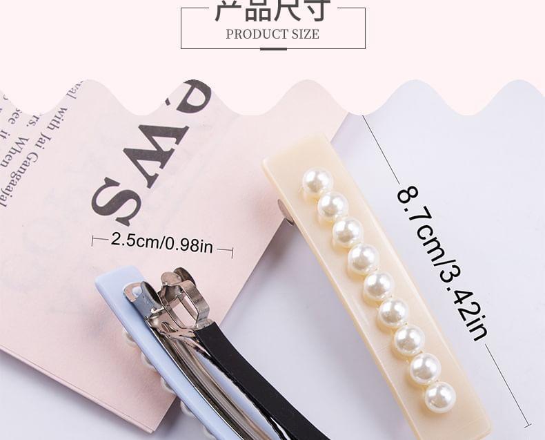 Faux Pearl Acetate Hair Clip Product Image