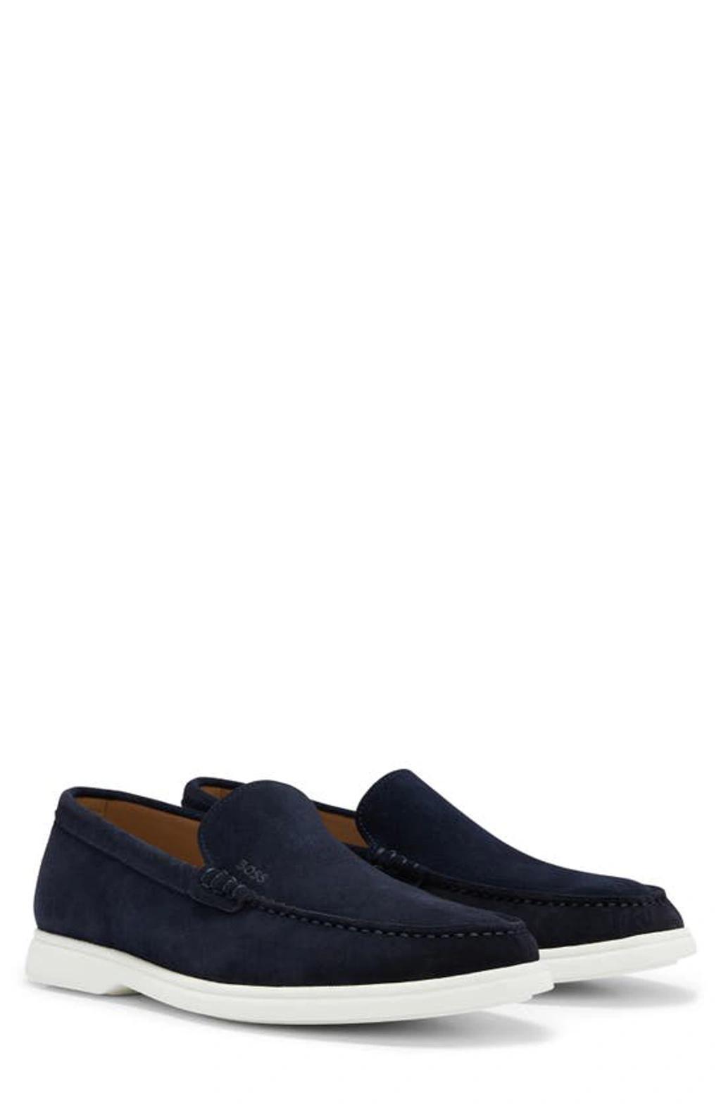 HUGO BOSS Sienne Loafer In Dark Blue Product Image