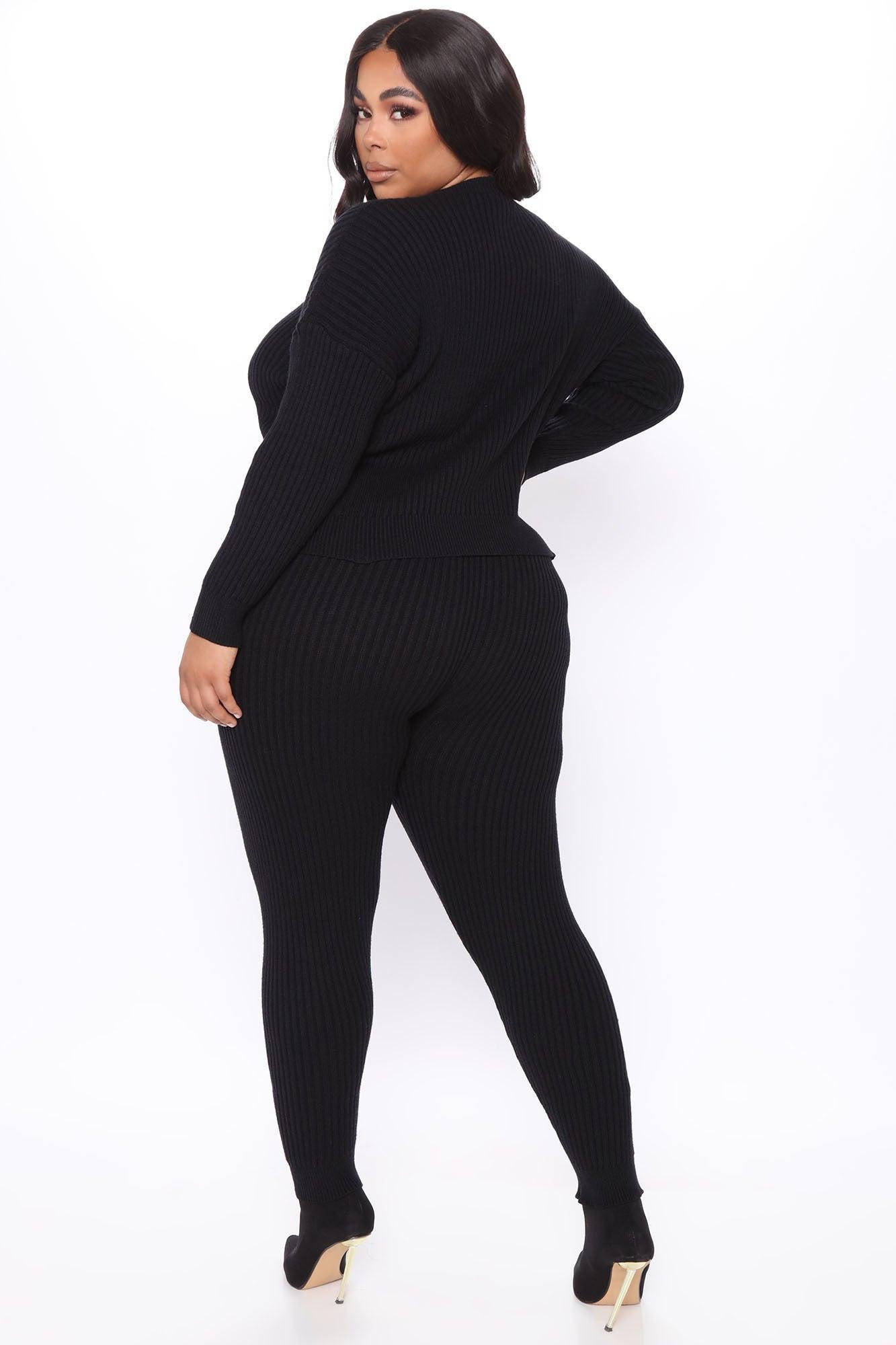 Cozy Nights Pant Set - Black Product Image