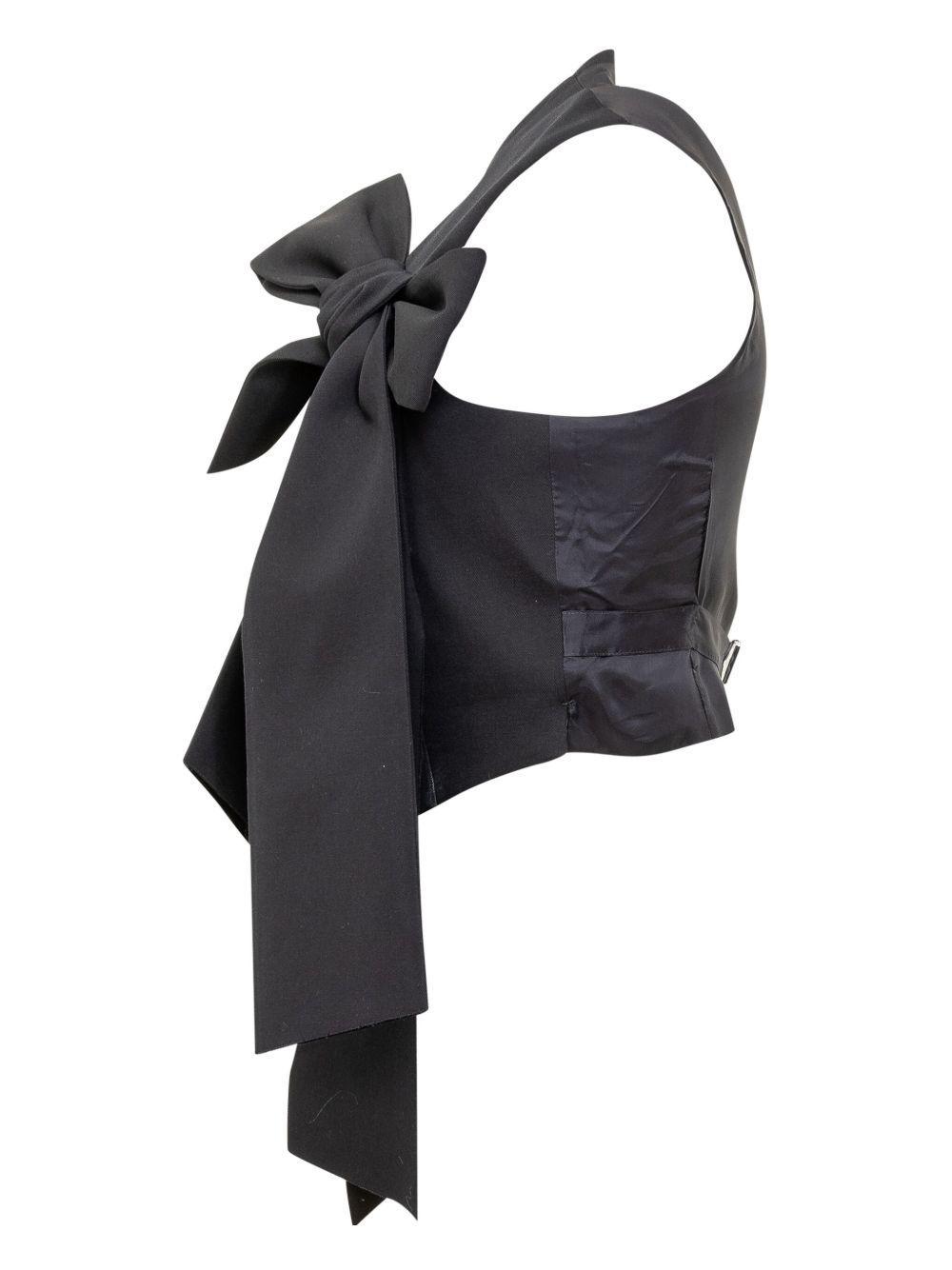 bow-embrllished gilet Product Image