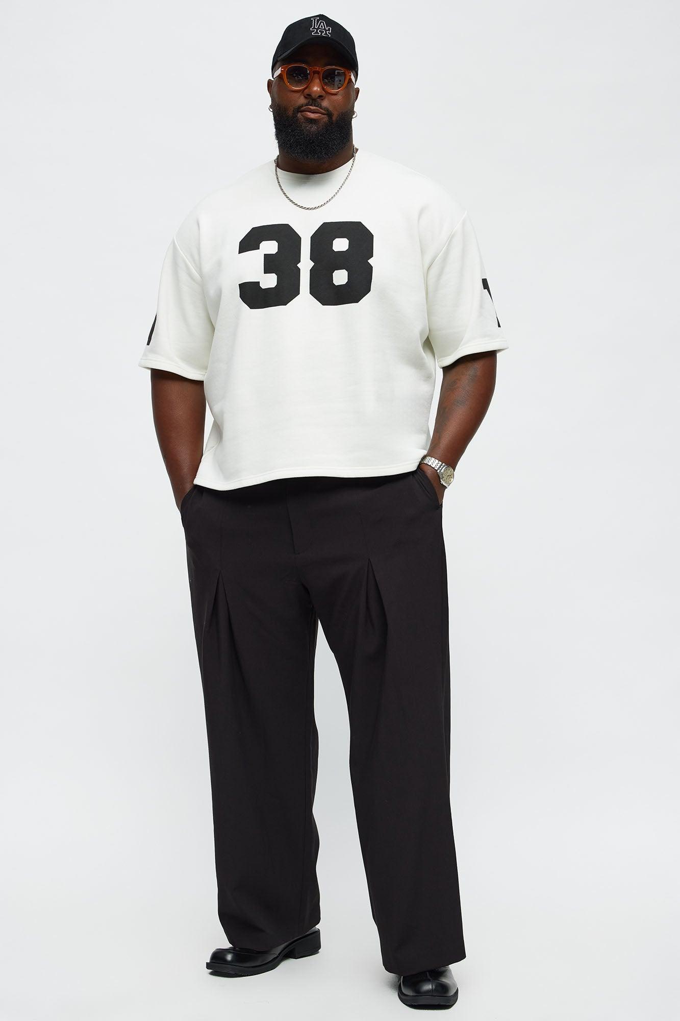 Athletic Oversized Tee - White Product Image