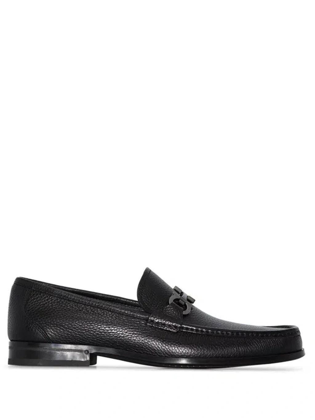 almond-toe leather loafers Product Image