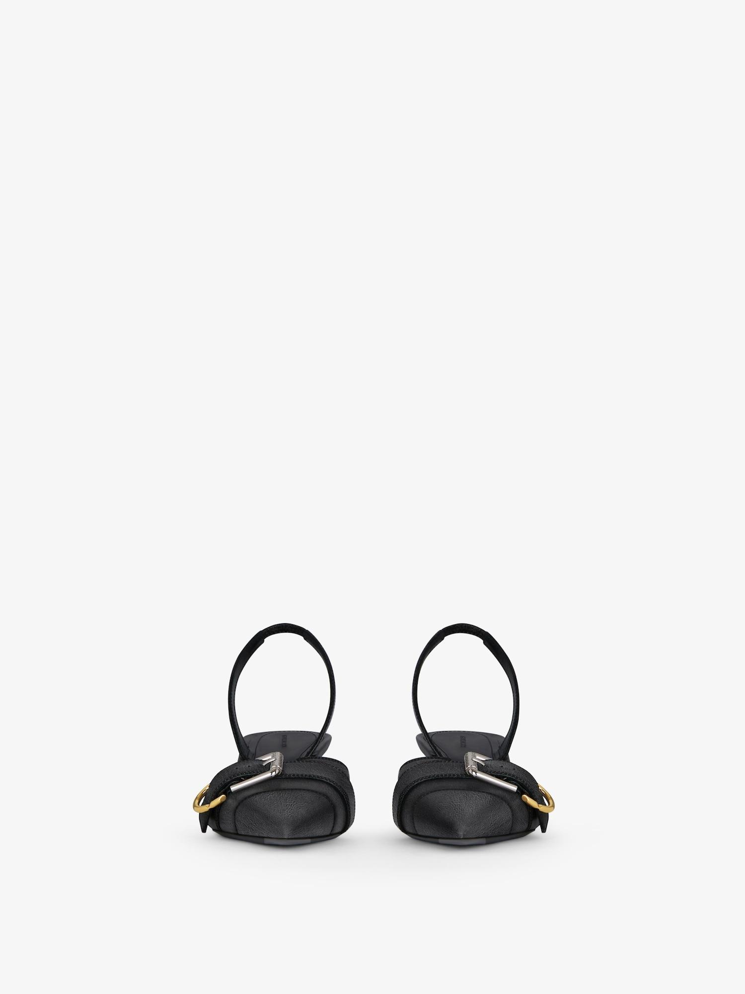 Voyou slingbacks in leather Product Image