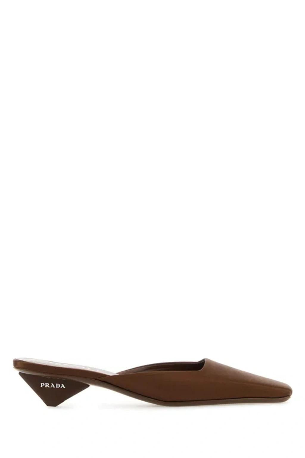 PRADA Slippers-36 Nd  Female In Brown Product Image