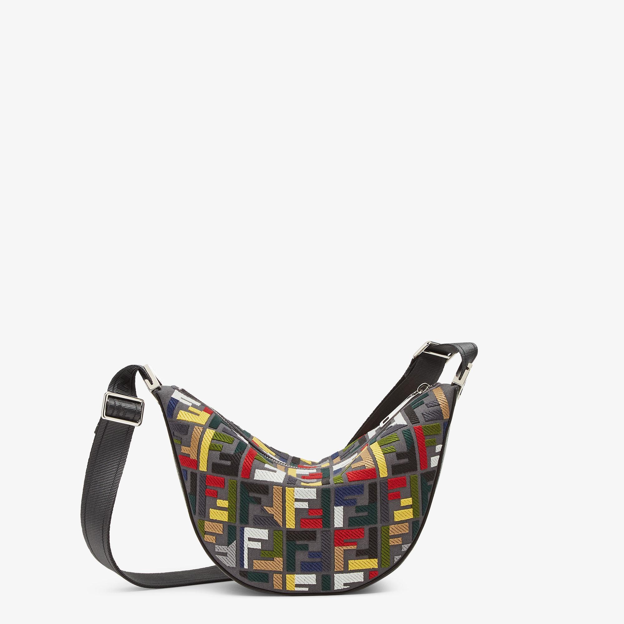 Small FF Fendi MelonCanvas bag with multicolor FF embroidery Product Image