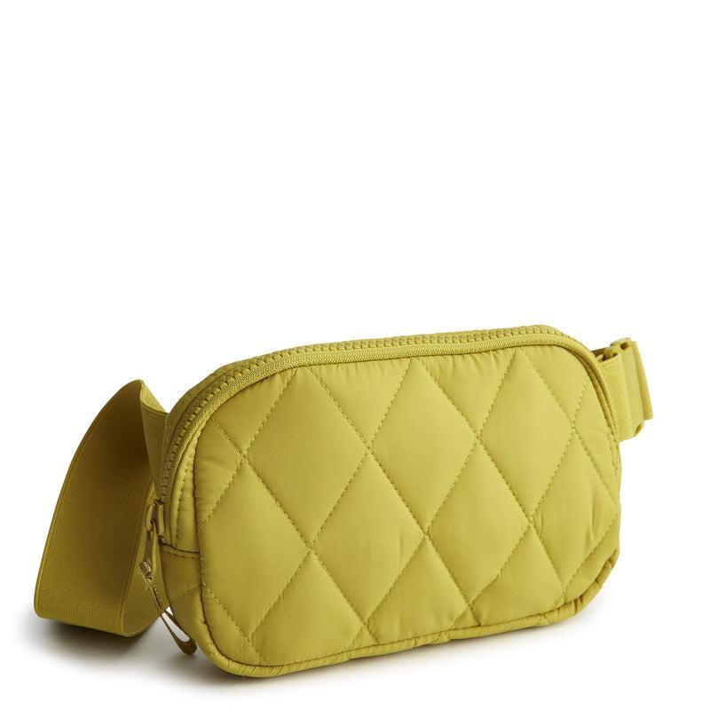 Vera Bradley Woodward Small Belt Bag Women in Green/Yellow Product Image