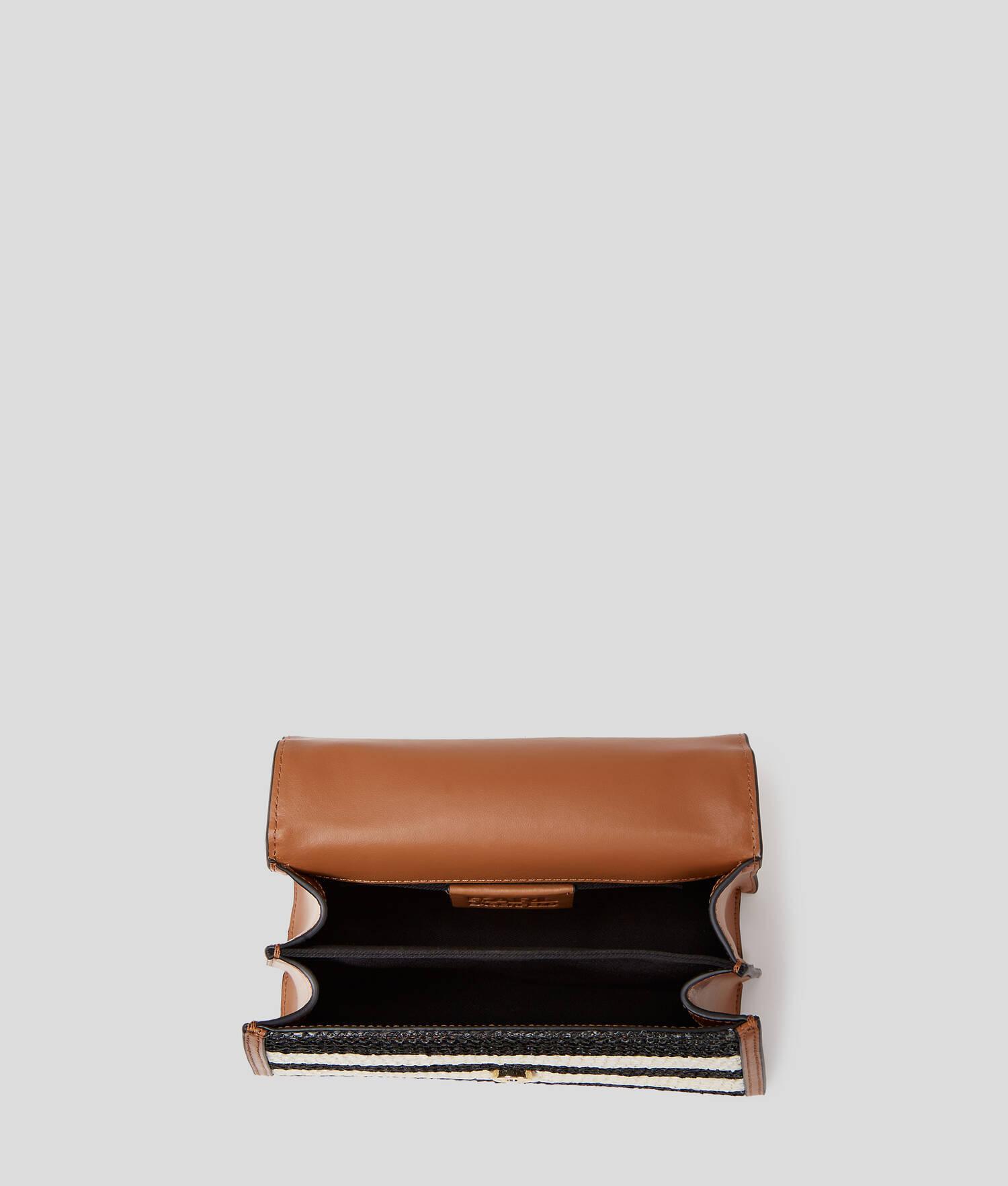 K/SIGNATURE MEDIUM RAFFIA CROSSBODY BAG Product Image