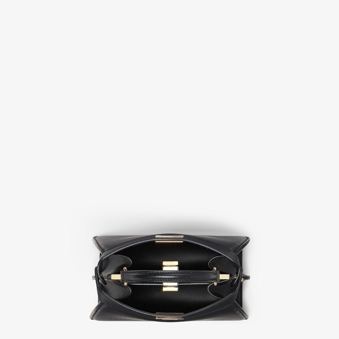 Peekaboo ISeeU PetiteBlack padded nappa leather bag Product Image