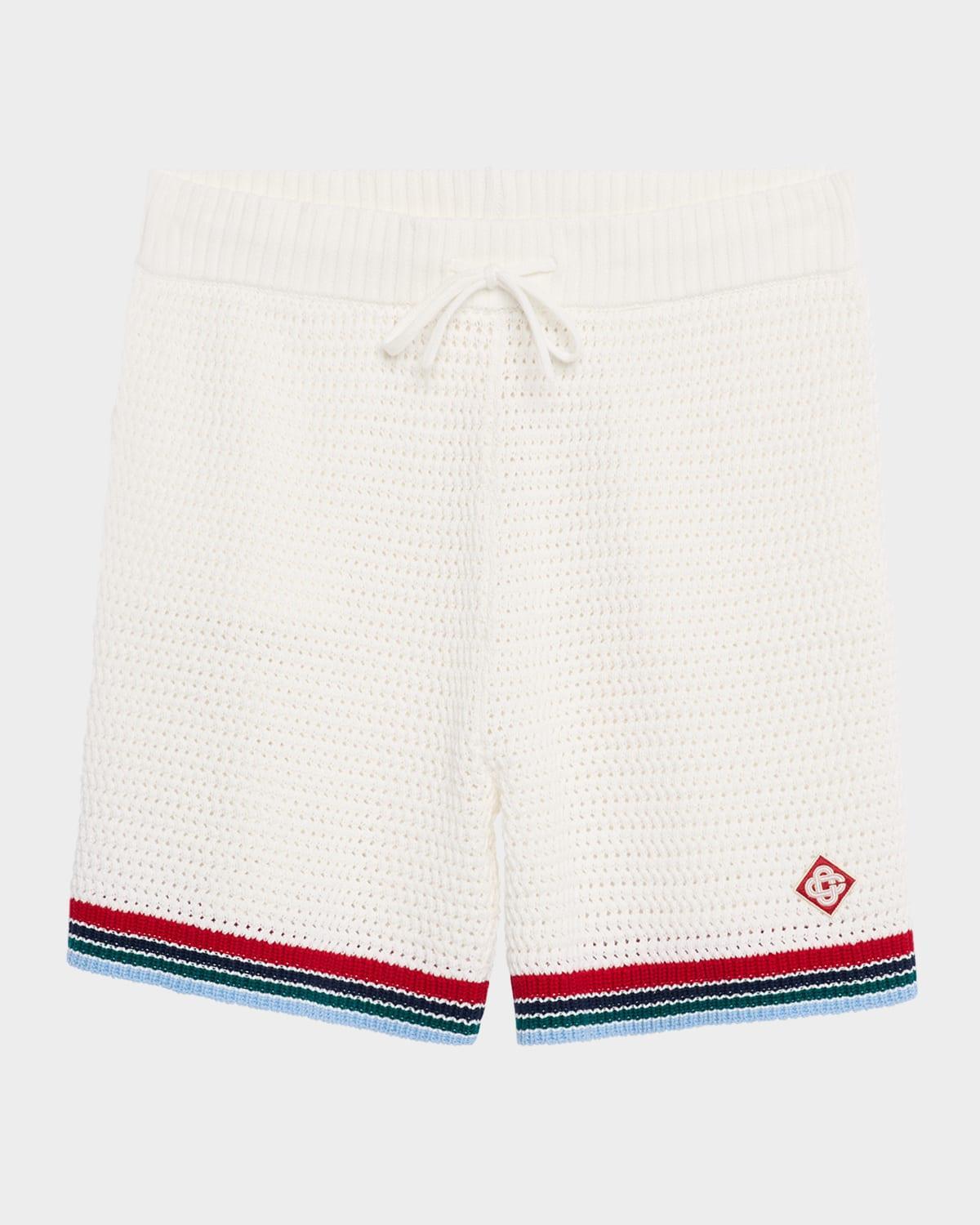 Mens Sporty Crochet Shorts Product Image
