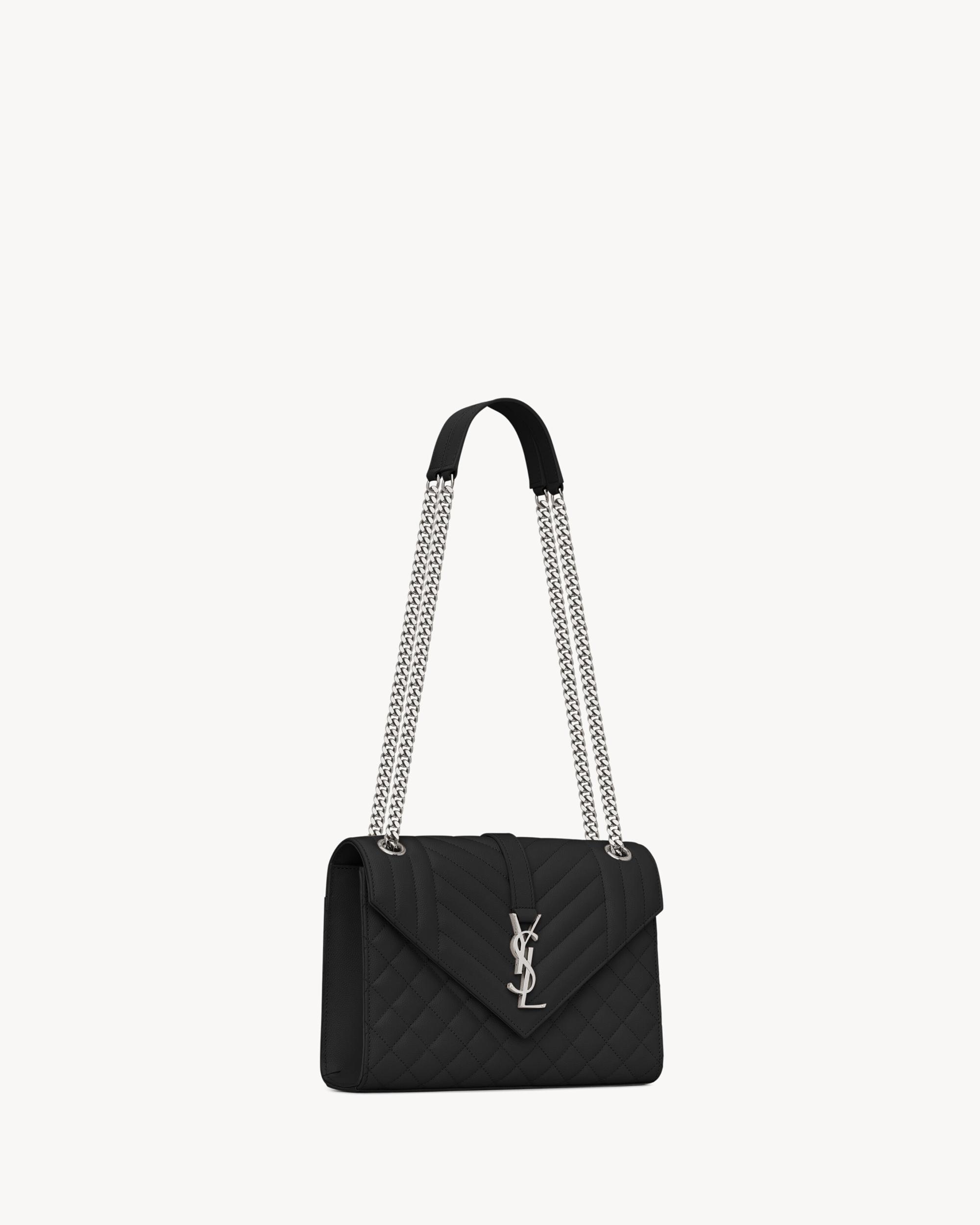 ENVELOPE MEDIUM IN QUILTED GRAIN DE POUDRE EMBOSSED LEATHER Product Image