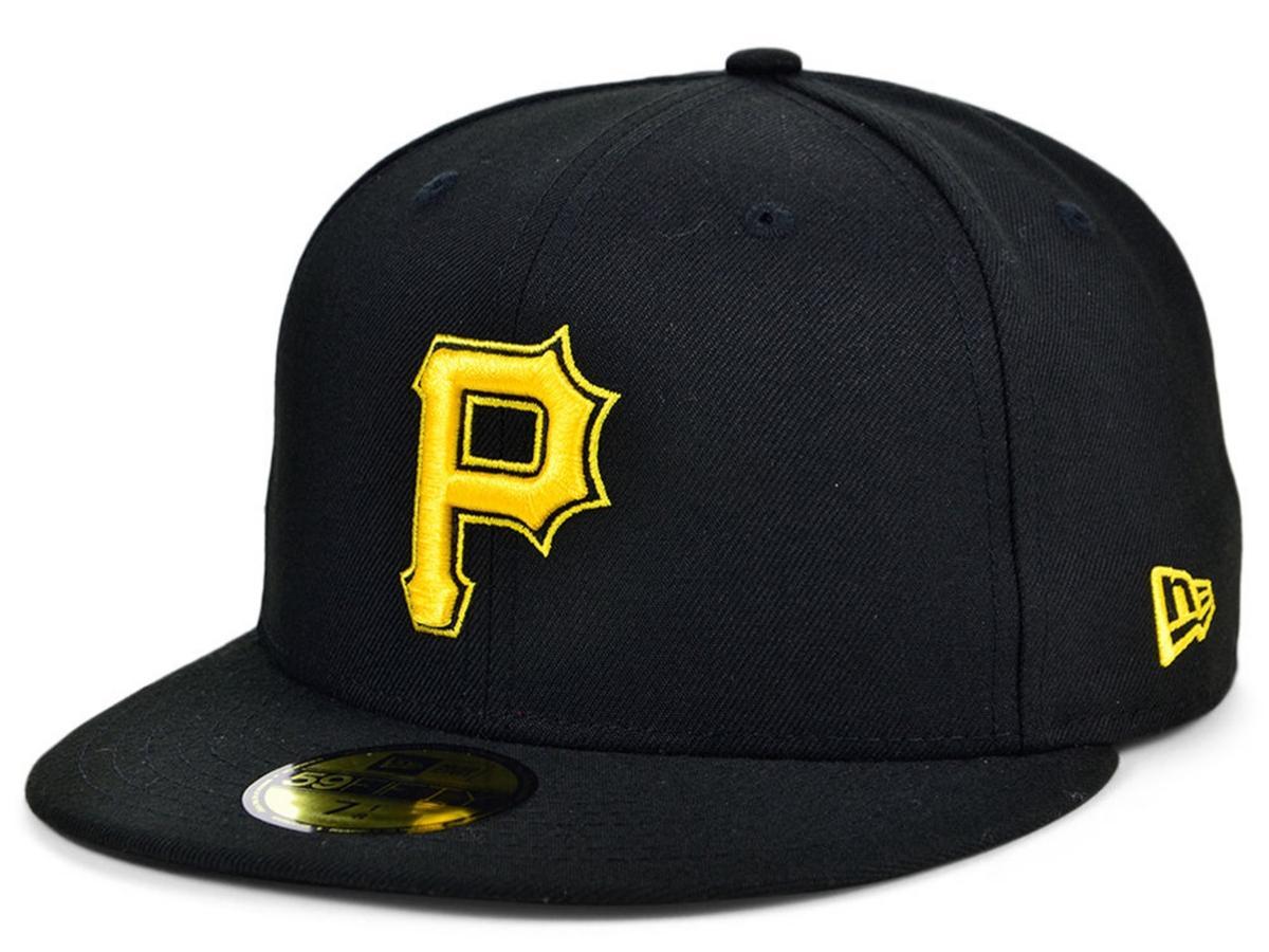 Men's New Era Black Pittsburgh Pirates Alternate 2 Authentic Collection On-Field 59FIFTY Fitted Hat, Size: 7 1/4 Product Image