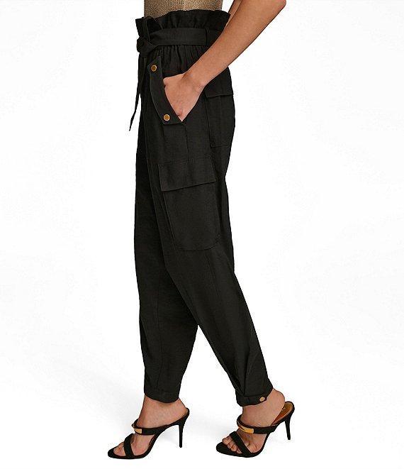 Donna Karan Belted High Rise Cargo Pants Product Image