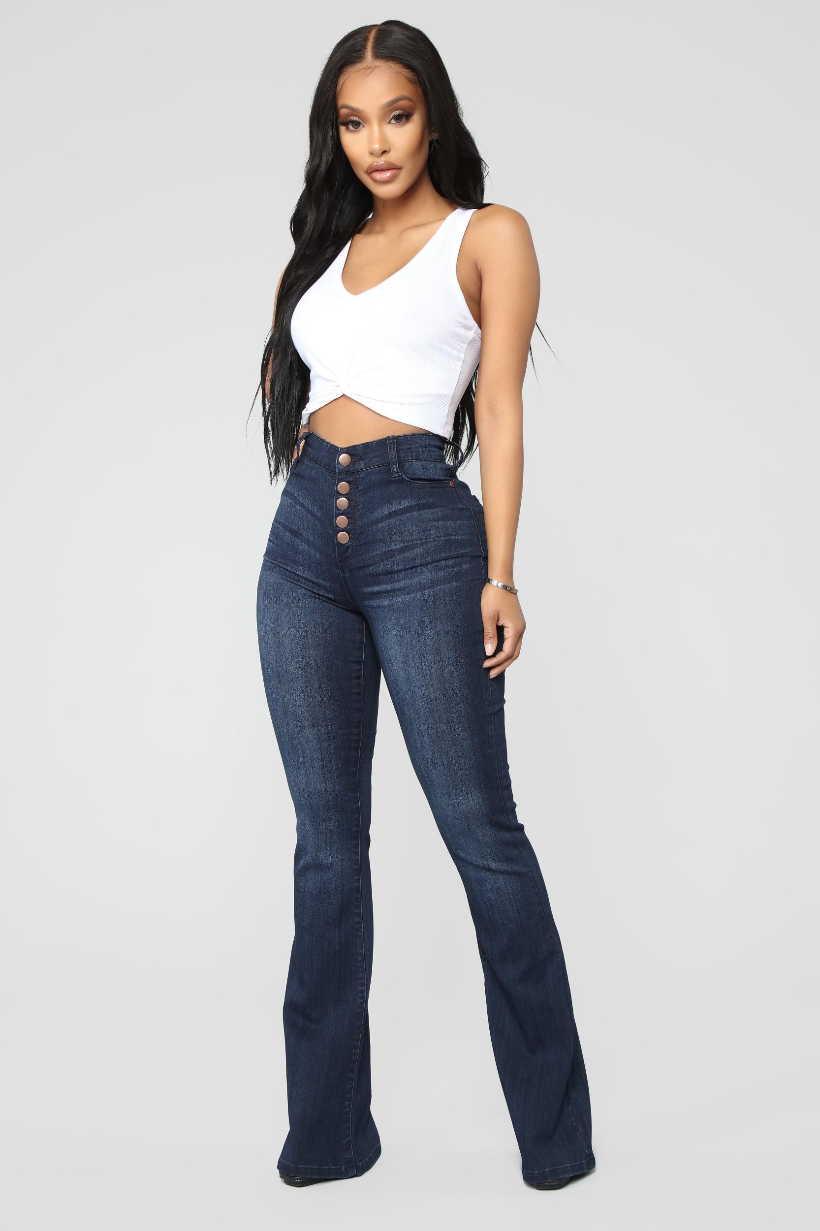 All Flared Up Jean - Dark Denim Product Image