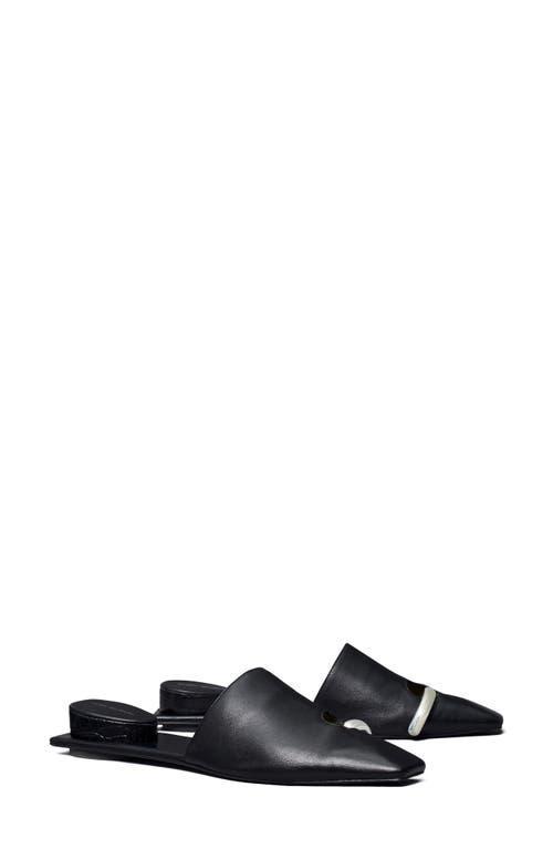 Tory Burch Womens Pierced Leather Mules Product Image