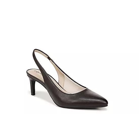 LifeStride Annalise Women's Slingback Heels, Size: 6, Black Fabric Product Image