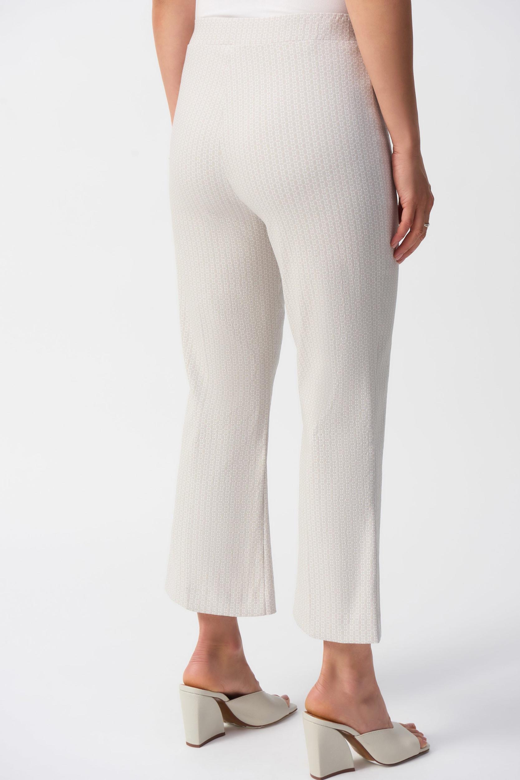Geometric Jacquard Flared Pull-on Pants Product Image