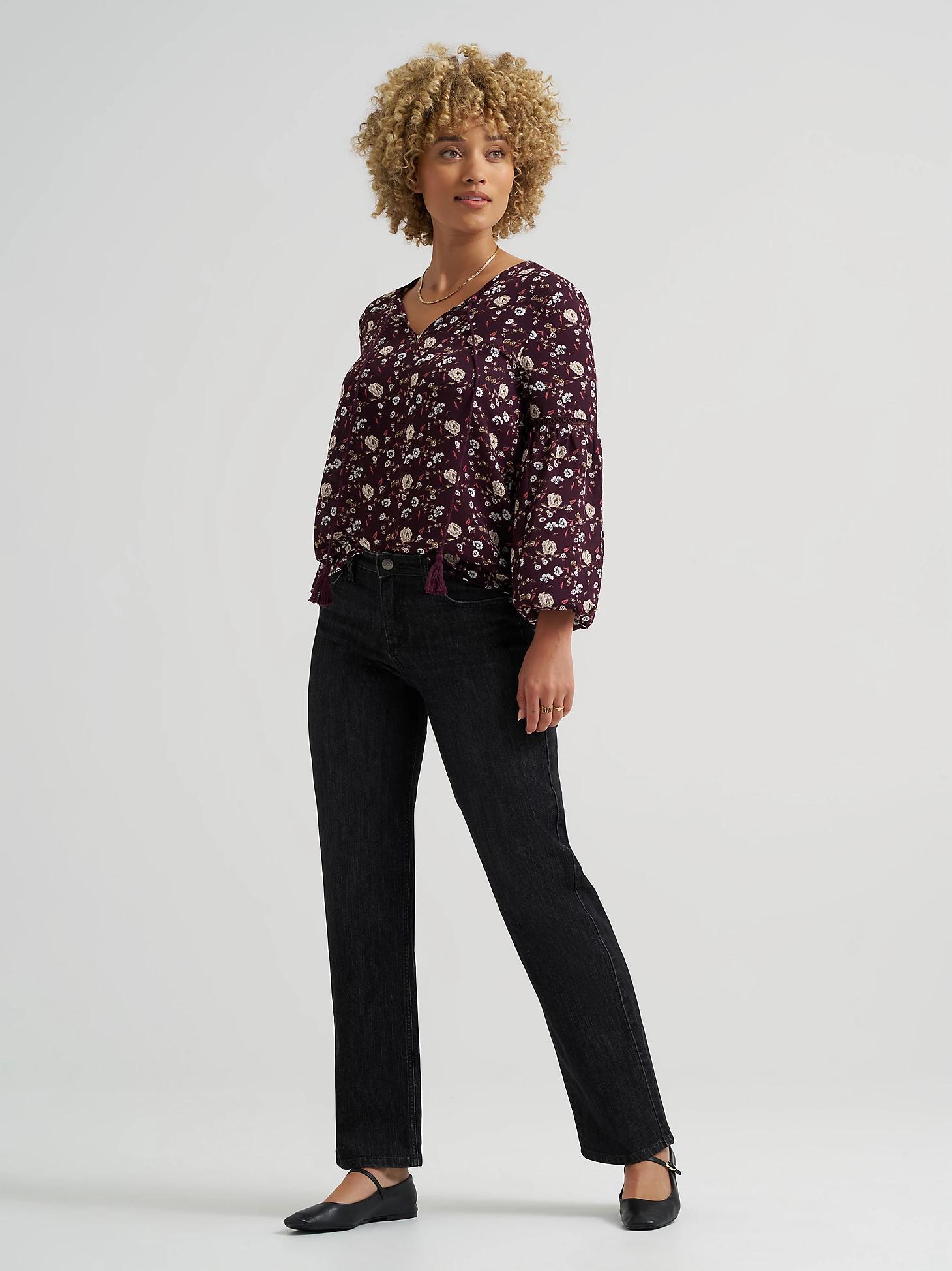 Women's Floral Print V-Neck Blouse | Women's Tops & Tees | Lee® Product Image