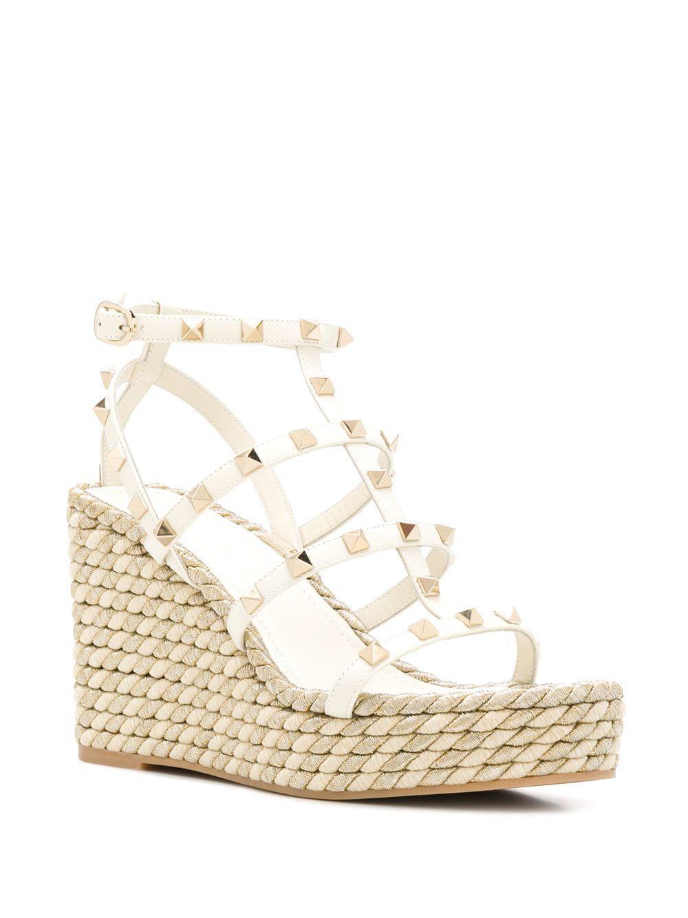 95mm Rockstud wedge sandals Product Image