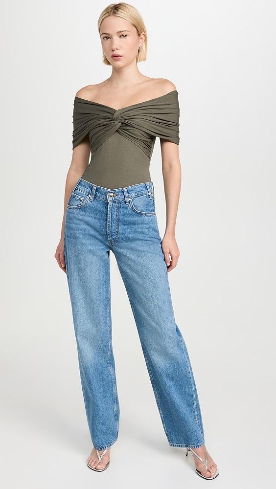 Favorite Daughter Off Shoulder Twisted Front​ Top | Shopbop Product Image