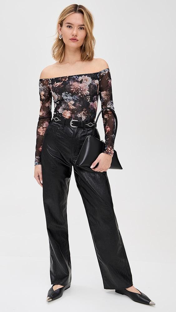 L'AGENCE Peonie Off Shoulder Bodysuit | Shopbop Product Image