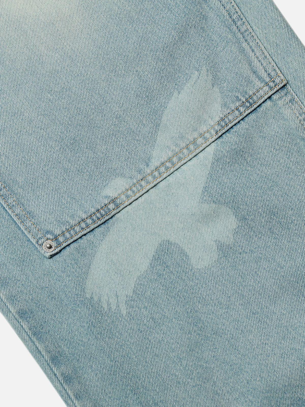 Aelfric Eden Pigeon Graphic Baggy Jeans Product Image