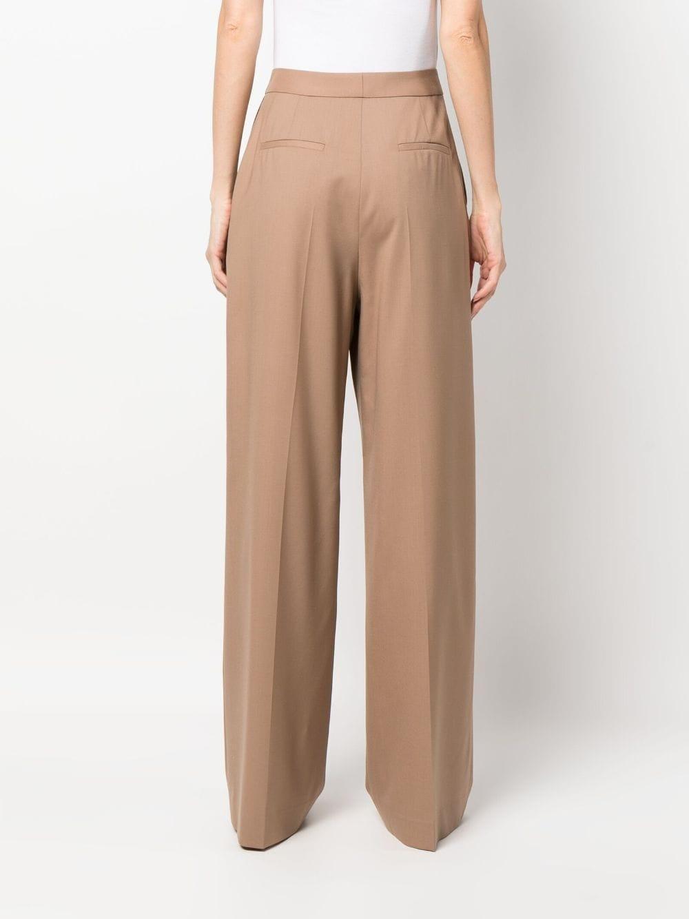 FABIANA FILIPPI Pleated Zipper Wool Casual Pants In Nude Product Image