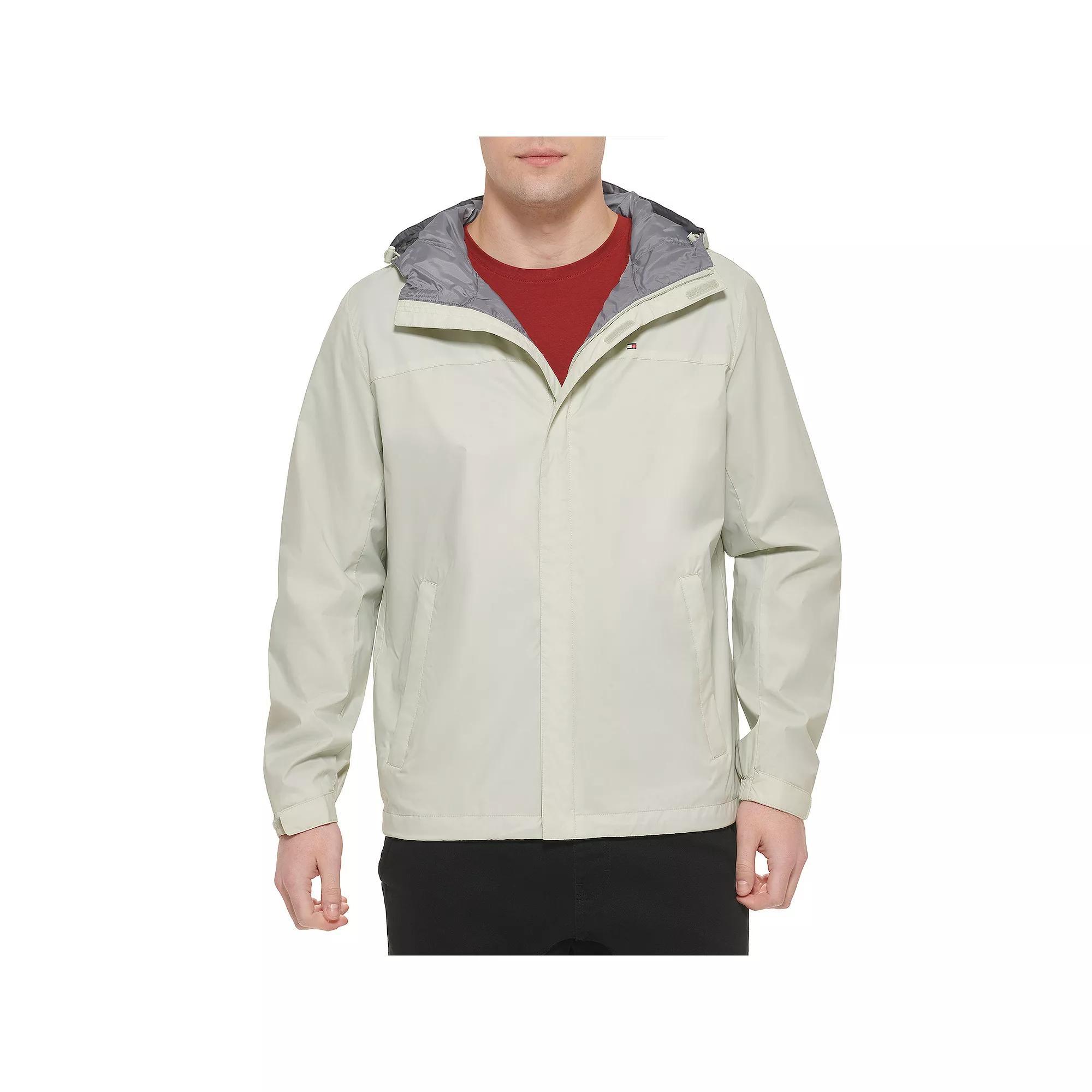 Big & Tall Tommy Hilfiger Hooded Rain Jacket, Men's, Size: 4XB, Green Product Image