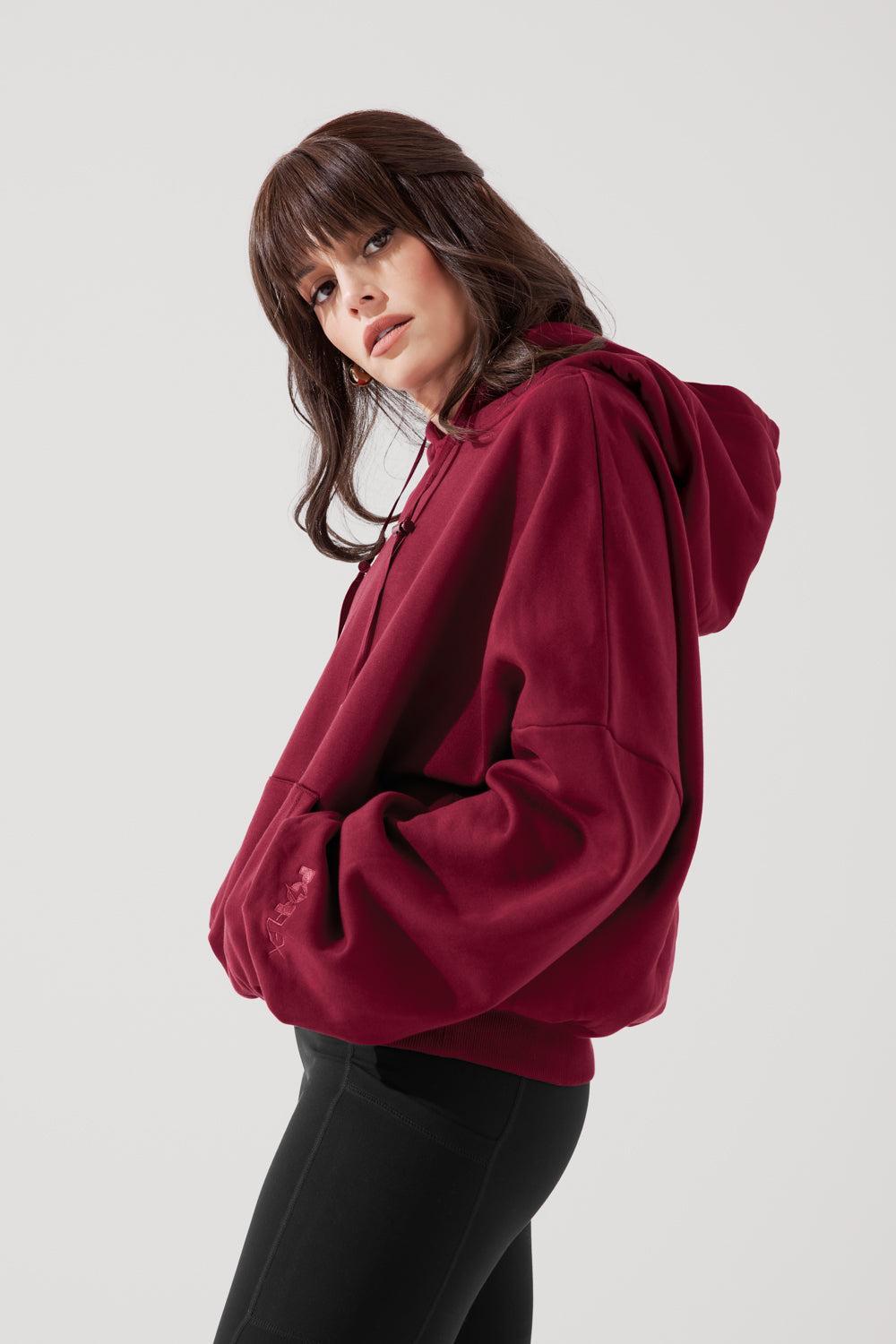 Pullover Cloud Hoodie - Crimson  Product Image