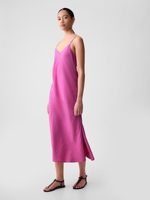 Satin Midi Dress Product Image