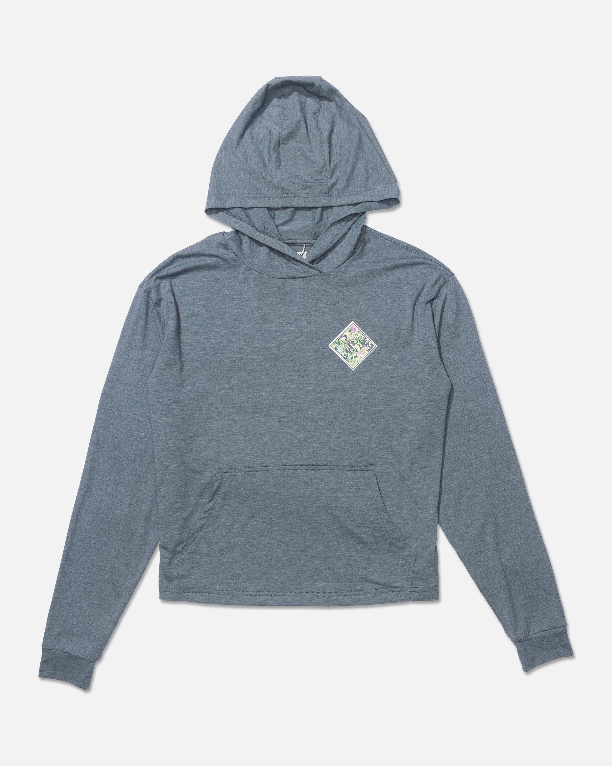 Tippet Fill Tech Hoodie - Fin Blue Female Product Image