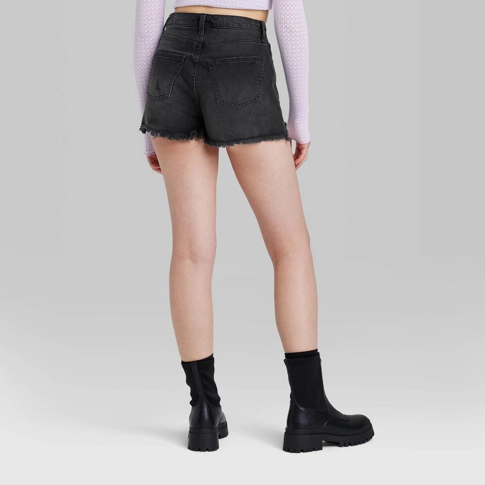 Women's High-Rise EasyRigid Cutoff Jean Shorts - Wild Fable™ Product Image