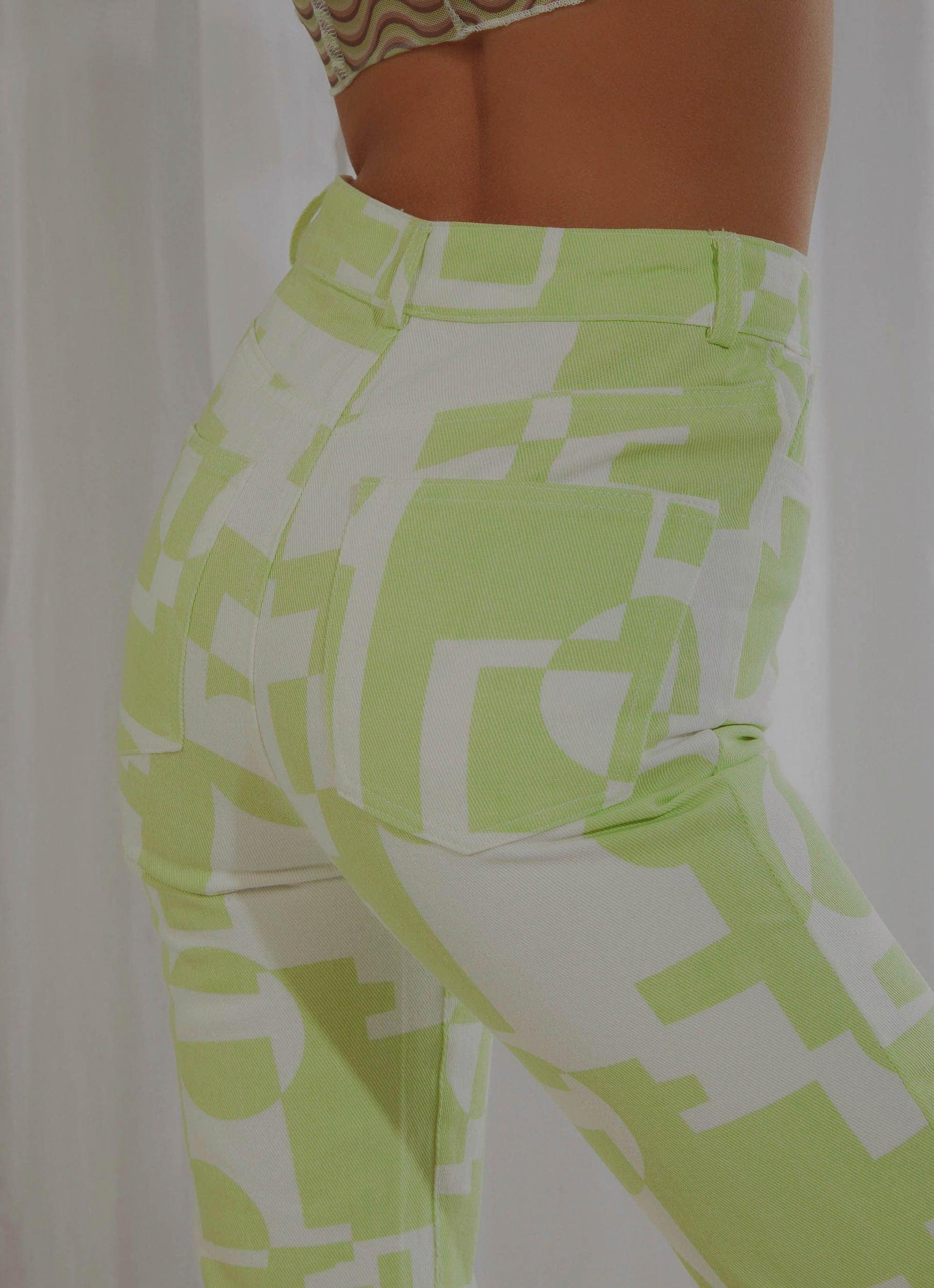 Electric Avenue Pants - Lime Product Image