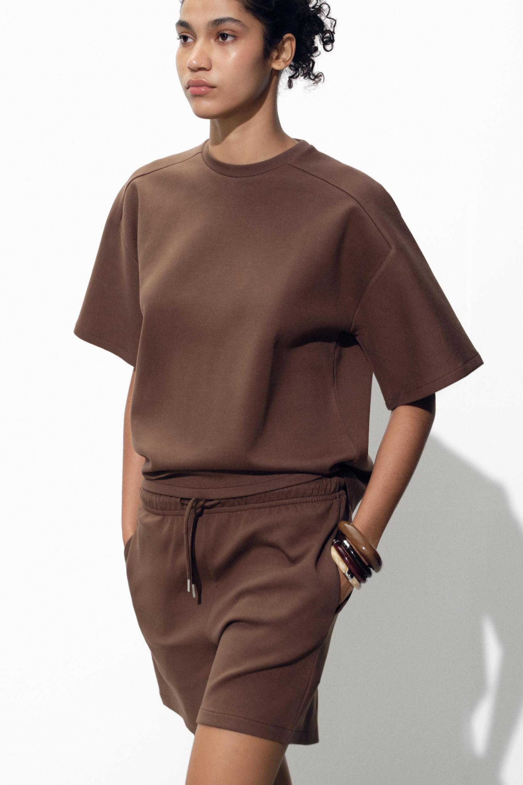 SHORT SLEEVE INTERLOCK SWEATSHIRT Product Image