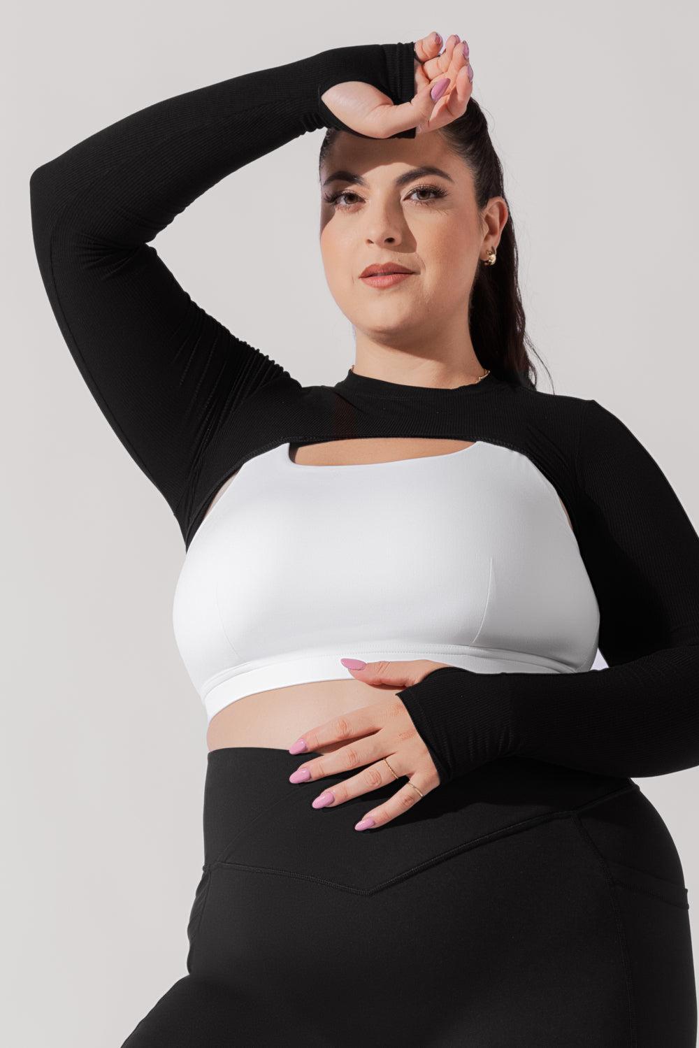 Relevé Ribbed Shrug - Black Product Image