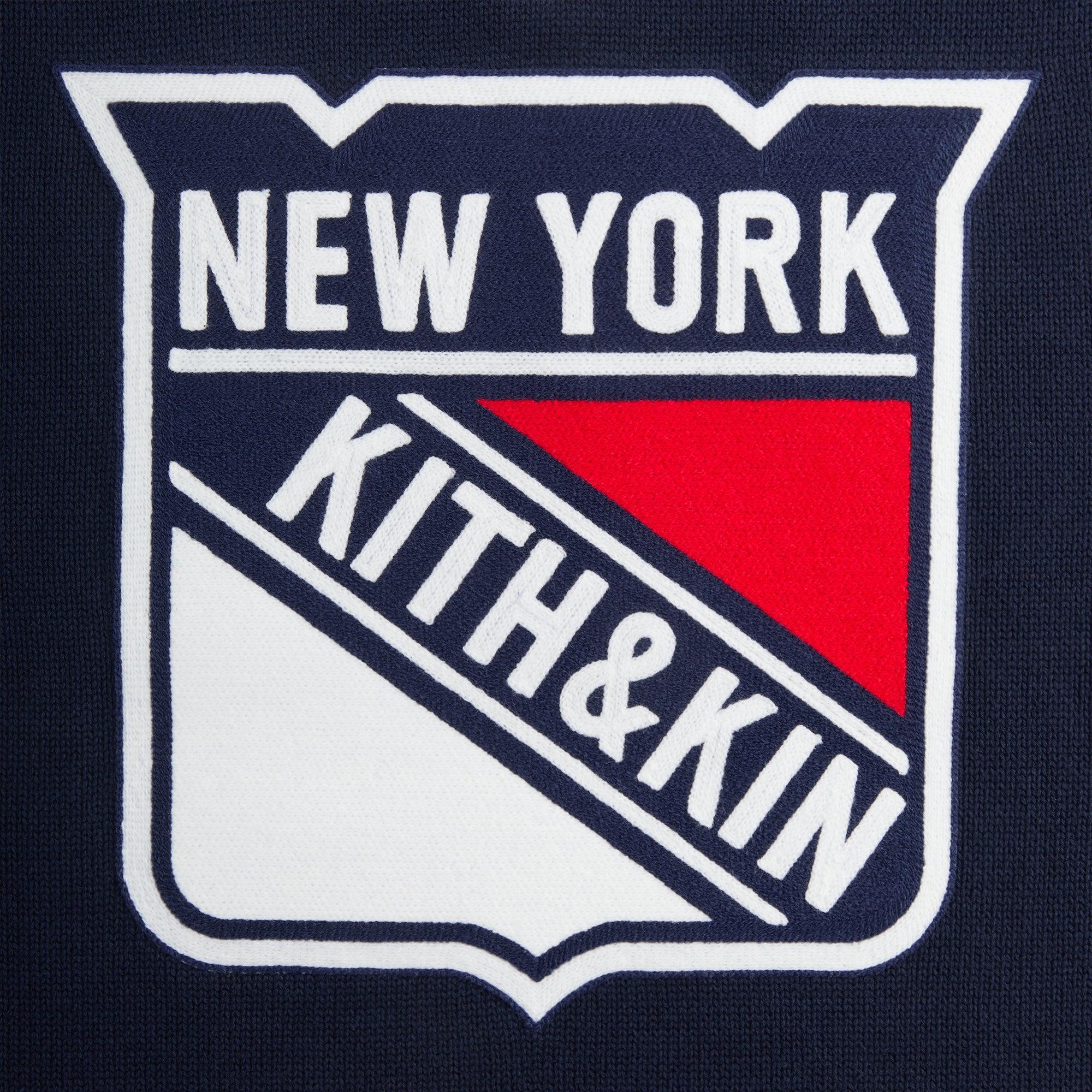 Kith for the New York Rangers V-Neck Lewis Sweater - Nocturnal Male Product Image