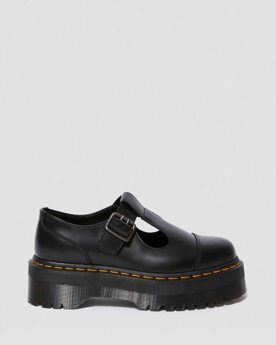 Bethan Polished Smooth Leather Platform Shoes Product Image