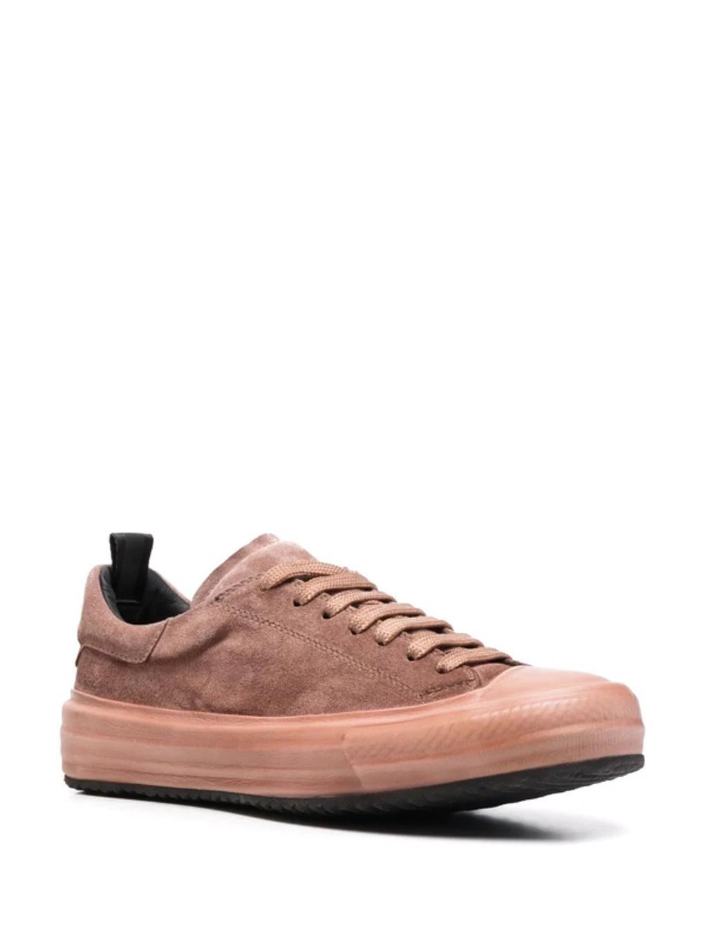 OFFICINE CREATIVE Suede Low-top Trainers In Rosa Product Image