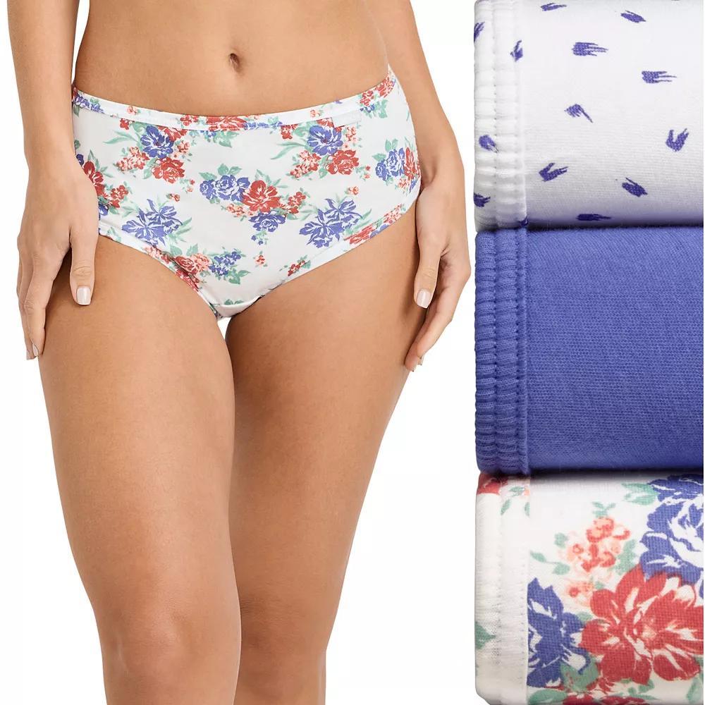 Women's Jockey® Elance 3-Pack Hipster Panty Set 1488, Size: 5, Brush Dot Product Image
