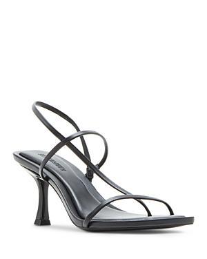 Steve Madden Womens Locke Strappy Asymmetrical High Heel Sandals Product Image