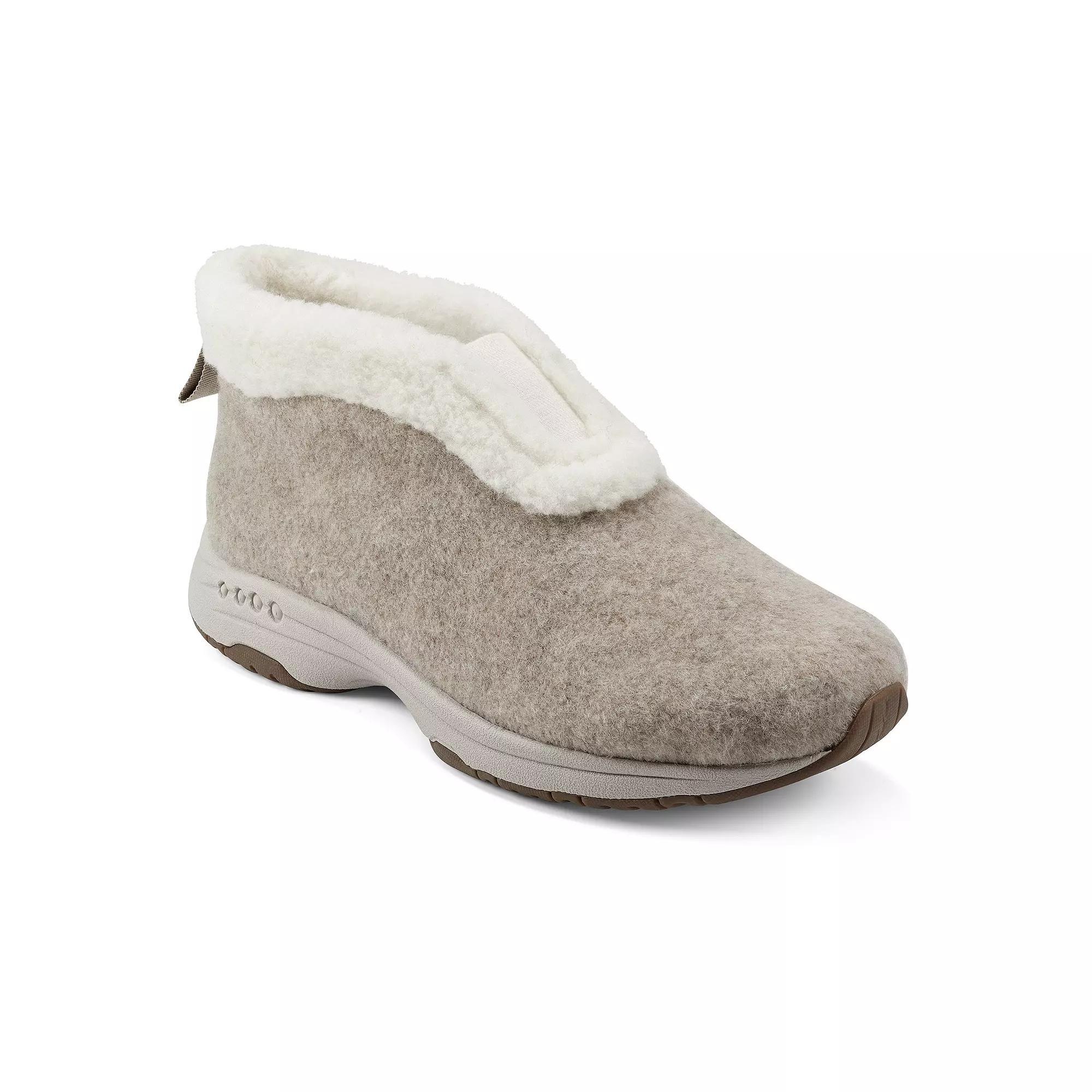 Easy Spirit Treepose Women's Faux-Fur Slipper Boots, Size: 8, Oatmeal Product Image