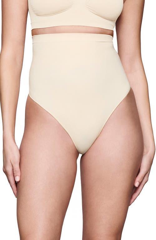 Womens Seamless Sculpt High-Waisted Thong Product Image
