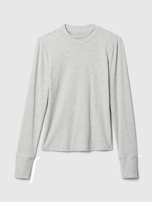 Essential Rib Mockneck T-Shirt Product Image