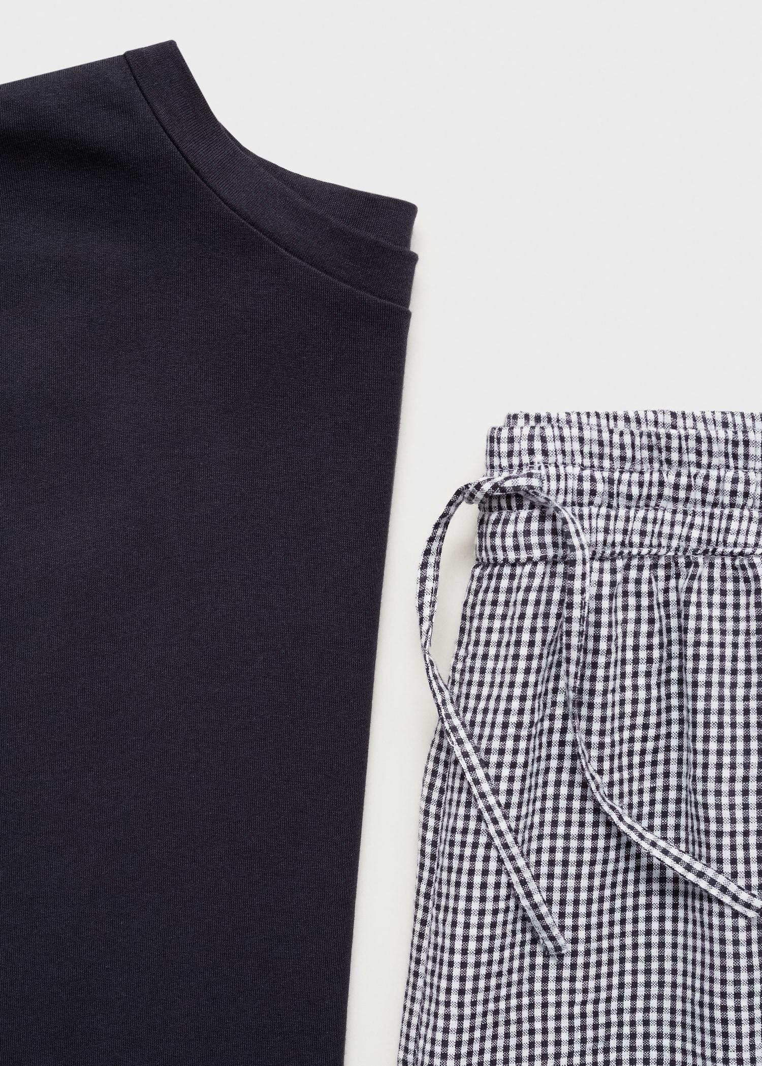 Two-piece cotton pyjamas - Women | MANGO USA Product Image